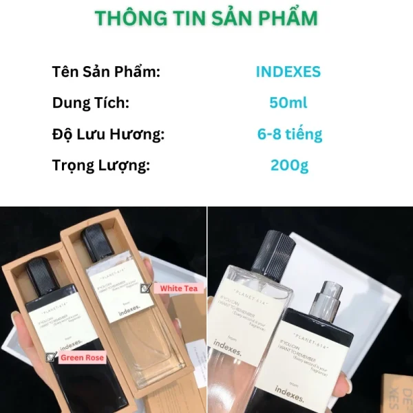 Nước hoa NAM thơm lâu quyến rũ dịu nhẹ Indexes - Hình ảnh 4